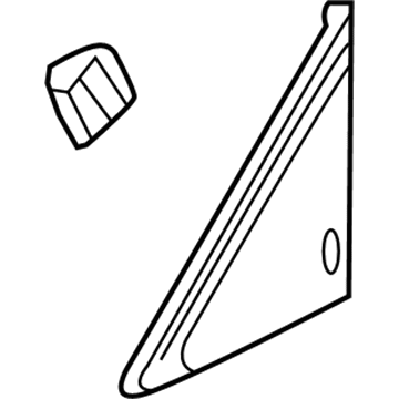 Honda 75495-SZT-G01 Garnish Assy., L. FR. Corner Pillar