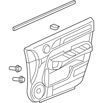 Honda 83551-SWA-A01ZG Lining, L. FR. Door (Lower) *NH598L* (ATLAS GRAY)