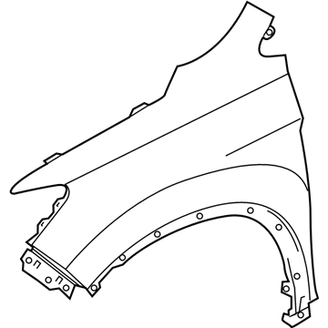 Honda 60261-TG7-A10ZZ Panel, Left Front Fender