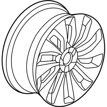 Honda 42700-T3W-A91 Disk, Aluminum Wheel (17X7) (1/2J) (Hitachi)