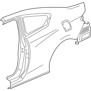 Honda 04636-T3L-A90ZZ Panel Set, R. RR. (Outer) (DOT)