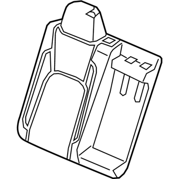 Honda 82127-TRV-A01 Pad Complete Right, Rear Back