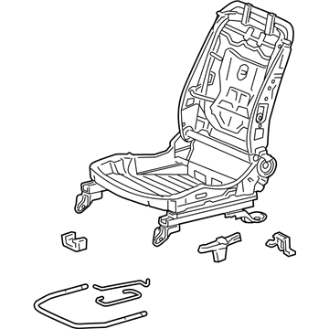 Honda 81526-TA0-A01 Frame, L. FR. Seat-Back