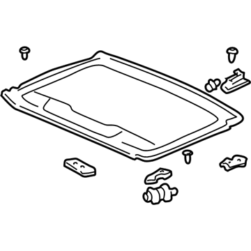 Honda 70600-S5A-J01ZA Sunshade Assy., Sunroof *NH220L* (CLEAR GRAY)