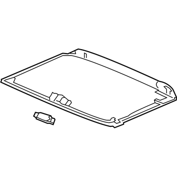 Honda 70600-T3L-A01ZA Sunshade Assy. *YR449L* (CASHMERE IVORY)