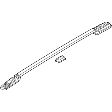 Honda 08L02-THR-1M0A2 Rail Assy., L. Roof (Chrome)