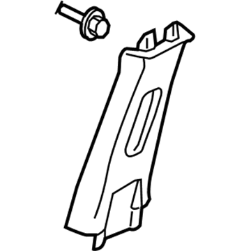 Honda 84161-SDB-A11ZB Garnish Assy., L. Center Pillar (Upper) *YR239L* (KI IVORY)