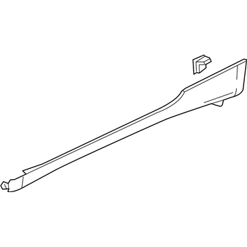 Honda 71850-SZT-J51ZF Garnish Assy., L. Side Sill *NH737M* (POLISHED METAL METALLIC)