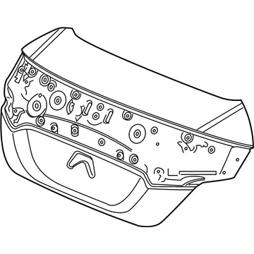 Honda 68500-TBJ-A00ZZ Lid, Trunk