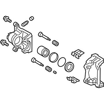 Honda 43018-TZ5-A00 Caliper Sub-Assembly, Right Rear