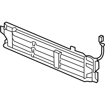 Honda 71350-TLA-A01 Grille Assy., Air Shutter (Lower)