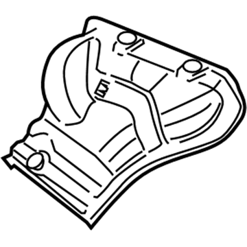 2010 Honda Civic Exhaust Heat Shield - 18120-RRA-000