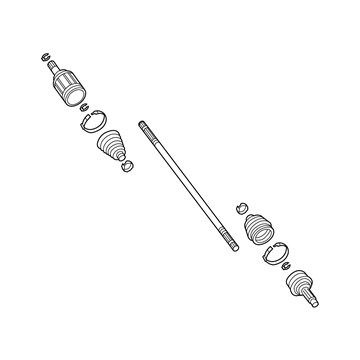 Honda 42310-TLA-A01 Driveshaft Assembly, Passenger Side