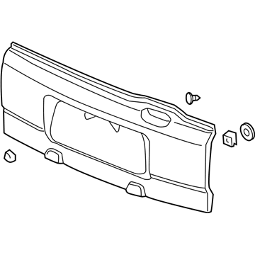 Honda 74890-SCV-A00ZA Cladding, Tailgate (Lower) *NH661* (EX WARM GRAY)