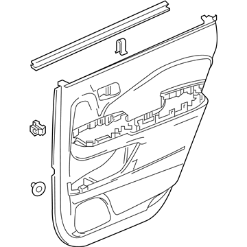 Honda Pilot Door Trim Panel - 83701-TG7-A01ZC