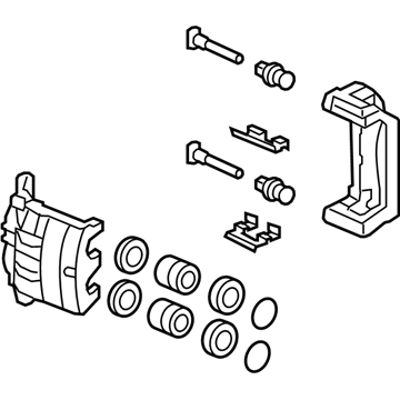 Honda 45018-TZ5-A02 Front Caliper Sub-Assembly