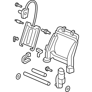 Honda 81526-SHJ-A63 Frame CMP L, FR Bck