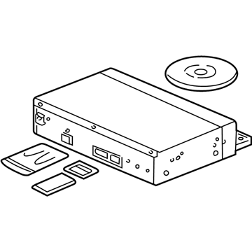 Honda 39540-S0X-405 Control Unit, Navigation Electronic (DVD) (Alpine)