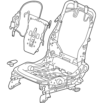 Honda 81526-T2F-L52 Frame, L. FR. Seat