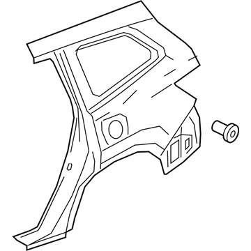 Honda 04636-TG7-A90ZZ Panel Set, R. RR. (Outer) (DOT)