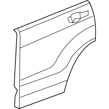 Honda 67611-SWA-305ZZ Skin Set, R. RR. Door