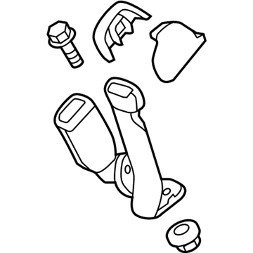 Honda 04826-T0G-A00ZK Buckle Set *NH836L*