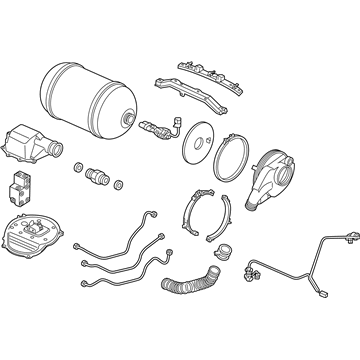 Honda 17490-TR5-A00 Tank Assembly, Cng