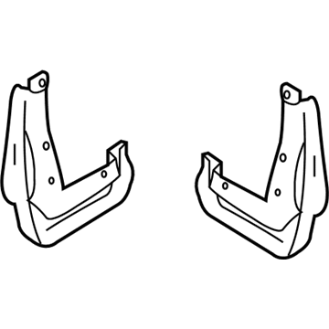 2006 Honda Accord Hybrid Mud Flaps - 08P00-SDA-101A