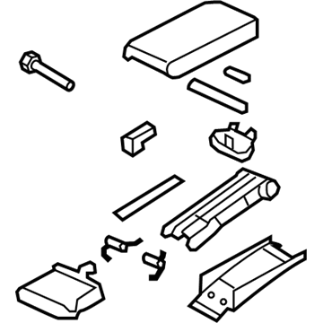 Honda 83450-SNA-A01ZE Armrest Assembly, Console (Pearl Ivory)