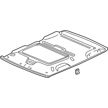 Honda 83200-S04-A20ZA Lining Assy., Roof *NH220L* (Sunroof) (CLEAR GRAY)