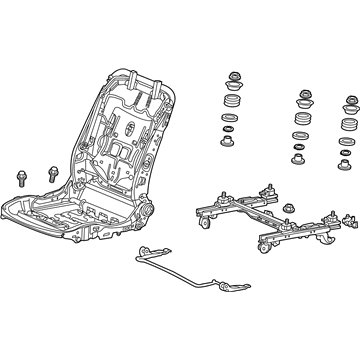 Honda 81126-TM8-A02 Frame, R. FR. Seat