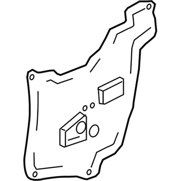 Honda 72861-TBA-A11 Seal,L RR Door Ho