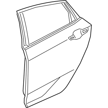 Honda 67550-TBA-A00ZZ Panel, L. RR. Door (DOT)