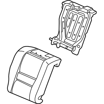 Honda 82127-SDN-A01 Pad & Frame, Right Rear Seat-Back