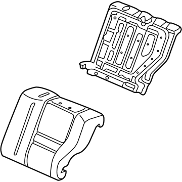 Honda 82527-SDN-A01 Pad & Frame, L. RR. Seat-Back