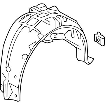 Honda 74552-TBA-A00 Fender R,RR Inn