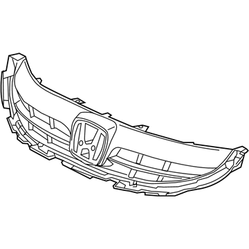 Honda 71121-TT1-A01 Base, Front Grille (Upper)