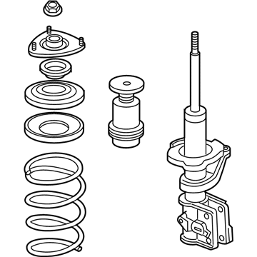 Honda 51602-S5B-A13 Shock Absorber Assembly, Left Front