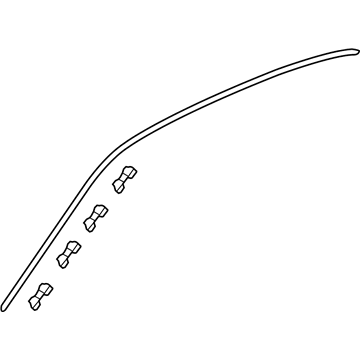 Honda 73153-T3L-A01 Molding, R. Drip Side