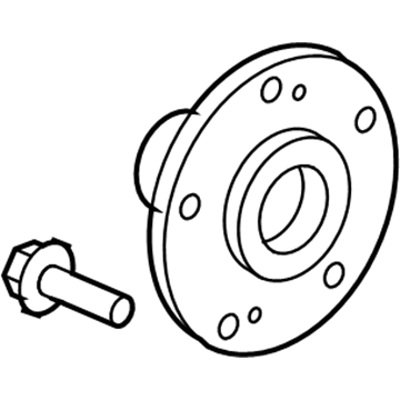 Honda 44600-TLA-A00 Hub Assembly, Front