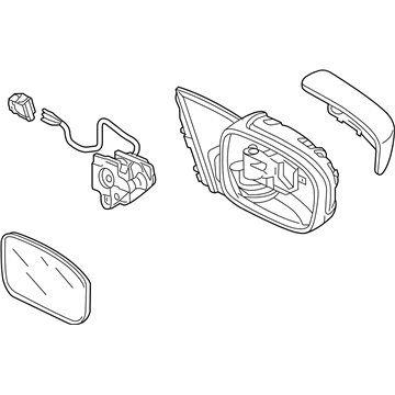 Honda 76250-SDN-A01ZH Mirror Assembly, Driver Side Door (Desert Mist Metallic) (R.C.)