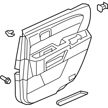 Honda 83751-SZA-A24ZD Lining Assy., L. RR. Door *YR309L* (LIGHT BEIGE)