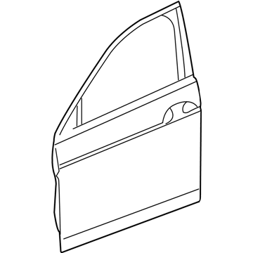 2011 Honda Crosstour Door Panel - 67010-TP6-A90ZZ