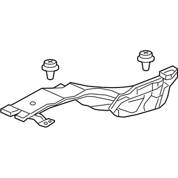 Honda 83381-T5G-A00 Duct Assy., L. RR. Heater