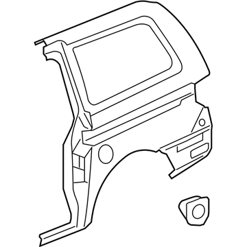 Honda 04646-SHJ-C00ZZ Panel Set L, RR (Dot