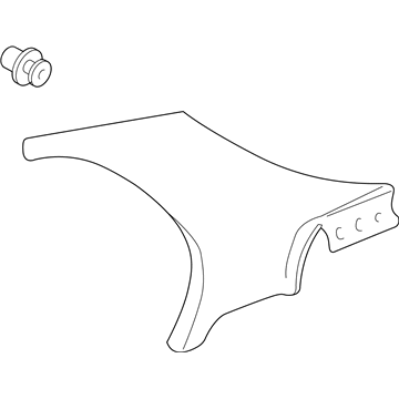 Honda 84180-S04-000ZC Garnish Assy., L. RR. Pillar *YR98L* (COAST SAND)