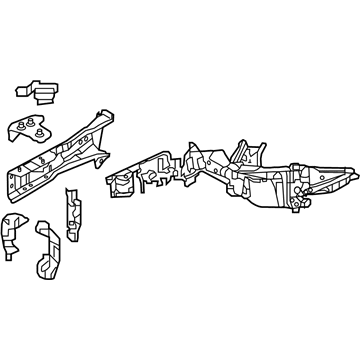 Honda 60910-T7W-A00ZZ Frame, L. FR. Side