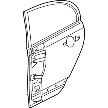 Honda 67510-SNA-A90ZZ Panel, R. RR. Door (DOT)