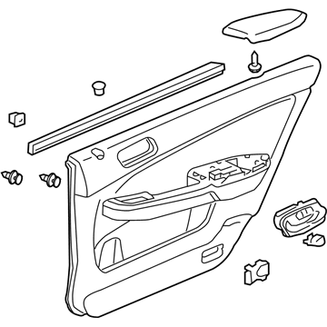 2007 Honda Accord Hybrid Door Trim Panel - 83750-SDC-A32ZF