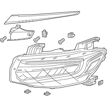 Honda 33150-TXM-A01 Headlight Assembly, Driver Side